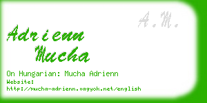 adrienn mucha business card